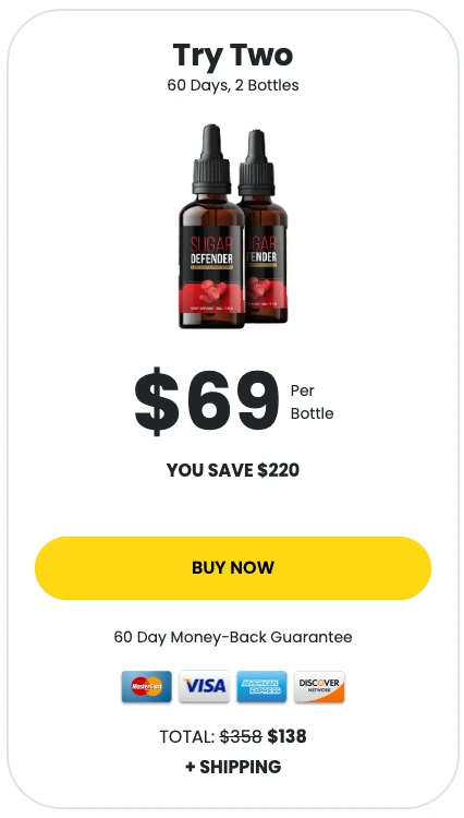 Sugar Defender 2 bottles